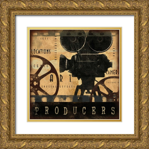 PRODUCERS Gold Ornate Wood Framed Art Print with Double Matting by Yang, Eric