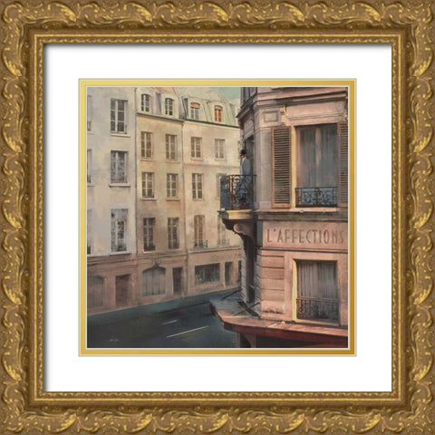 L AFFECTION Gold Ornate Wood Framed Art Print with Double Matting by Yang, Eric