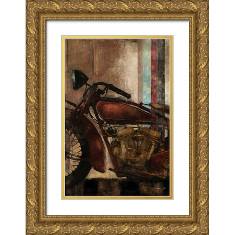 MOTO DETAILS II Gold Ornate Wood Framed Art Print with Double Matting by Yang, Eric
