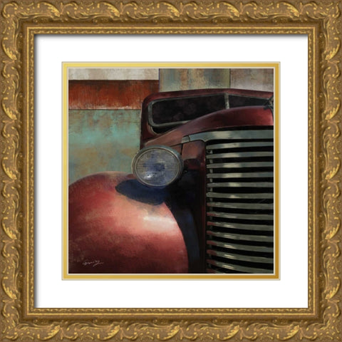 NOSED HOT ROD Gold Ornate Wood Framed Art Print with Double Matting by Yang, Eric