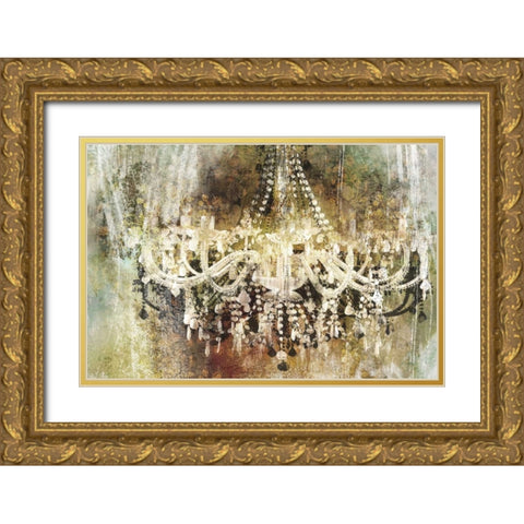 CHANDELIER ART II Gold Ornate Wood Framed Art Print with Double Matting by Yang, Eric