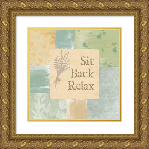 RELAXING TIME I Gold Ornate Wood Framed Art Print with Double Matting by Ballantyne, Piper