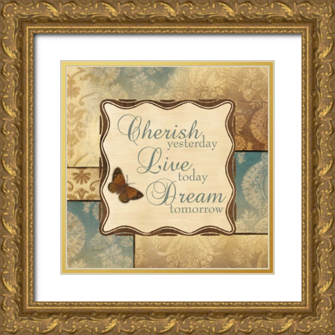 DREAM TOMORROW Gold Ornate Wood Framed Art Print with Double Matting by Ballantyne, Piper