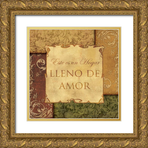 REAL LOVE STORIES - SPANISH Gold Ornate Wood Framed Art Print with Double Matting by Ballantyne, Piper
