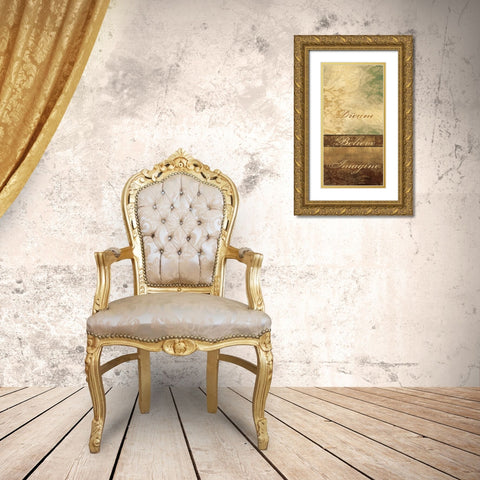 POSITIVE AFFIRMATIONS I Gold Ornate Wood Framed Art Print with Double Matting by Ballantyne, Piper