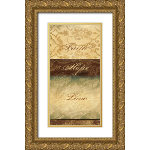 POSITIVE AFFIRMATIONS II Gold Ornate Wood Framed Art Print with Double Matting by Ballantyne, Piper
