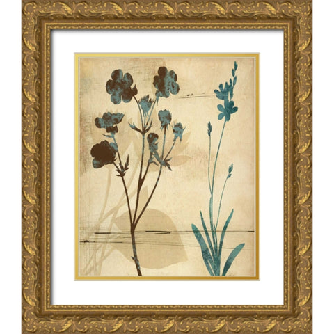 SILOHUETTE WHISPERS I Gold Ornate Wood Framed Art Print with Double Matting by Ballantyne, Piper