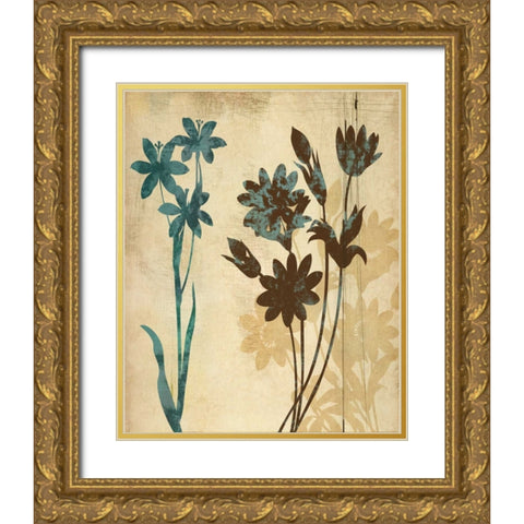 SILOHUETTE WHISPERS II Gold Ornate Wood Framed Art Print with Double Matting by Ballantyne, Piper