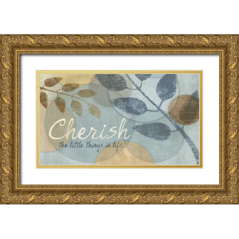 WITH YOUR HEART Gold Ornate Wood Framed Art Print with Double Matting by Ballantyne, Piper