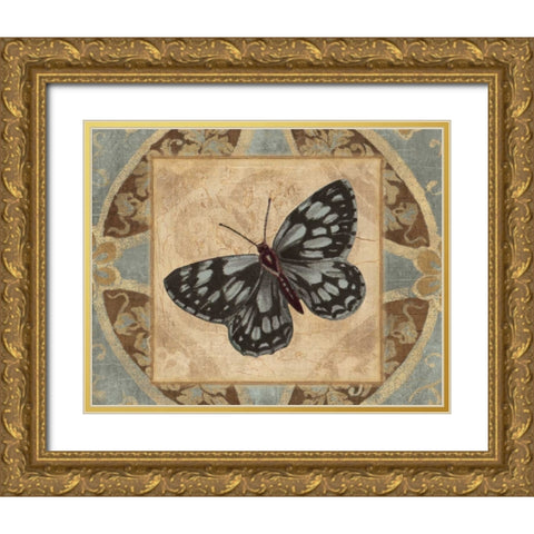 NATURES BUTTERFLY I Gold Ornate Wood Framed Art Print with Double Matting by Ballantyne, Piper