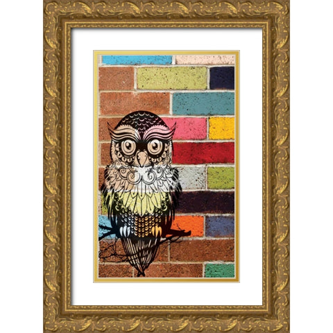 BRICK OWL Gold Ornate Wood Framed Art Print with Double Matting by Ballantyne, Piper