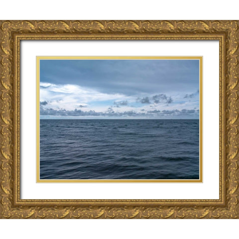 Sea against sky, Rasaria, Malaysia Gold Ornate Wood Framed Art Print with Double Matting by Frank, Assaf