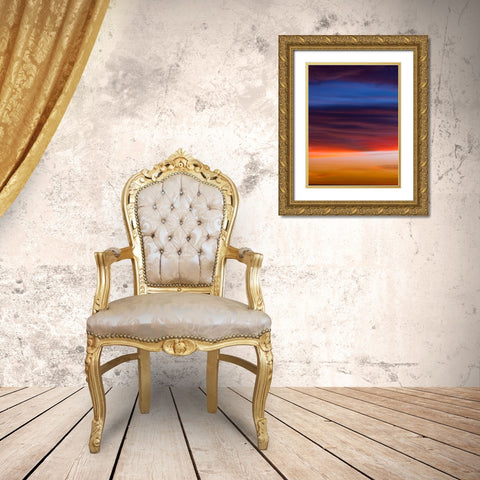 Low angle view of clouds at sunset Gold Ornate Wood Framed Art Print with Double Matting by Frank, Assaf