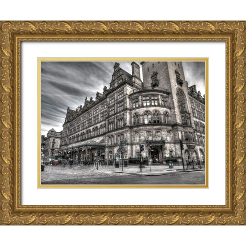 Grand Central Hotel ,Glasgow Gold Ornate Wood Framed Art Print with Double Matting by Frank, Assaf