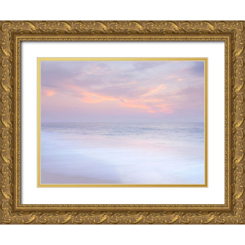 Beautiful beach in Israel Gold Ornate Wood Framed Art Print with Double Matting by Frank, Assaf