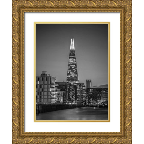 The Shard skyscraper, London, UK Gold Ornate Wood Framed Art Print with Double Matting by Frank, Assaf