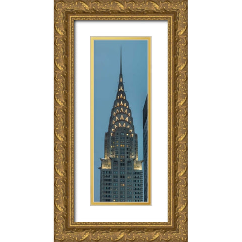 Chrysler Building in New York city Gold Ornate Wood Framed Art Print with Double Matting by Frank, Assaf