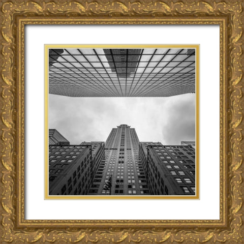 Chrysler Building in New York city Gold Ornate Wood Framed Art Print with Double Matting by Frank, Assaf