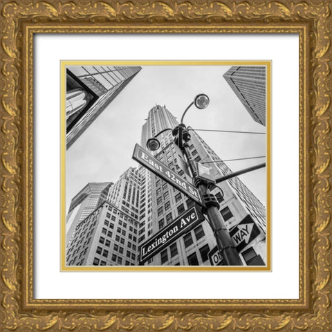 Chrysler Building in New York city Gold Ornate Wood Framed Art Print with Double Matting by Frank, Assaf