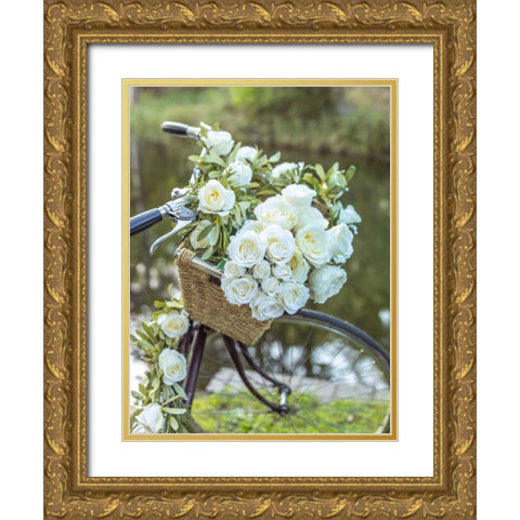 Variety of pulses in a wooden box Gold Ornate Wood Framed Art Print with Double Matting by Frank, Assaf