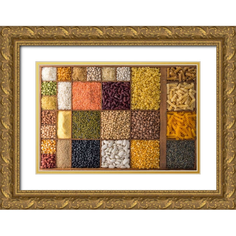 Canal through forest Gold Ornate Wood Framed Art Print with Double Matting by Frank, Assaf