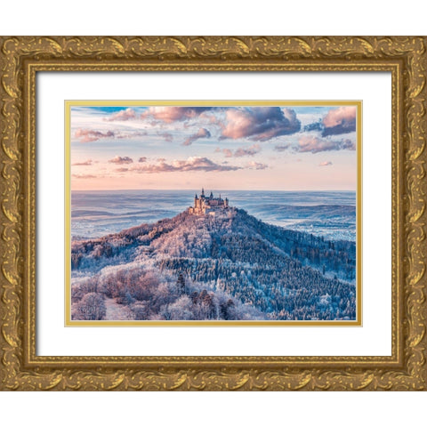 Hohenzollern Castle-Germany Gold Ornate Wood Framed Art Print with Double Matting by Frank, Assaf