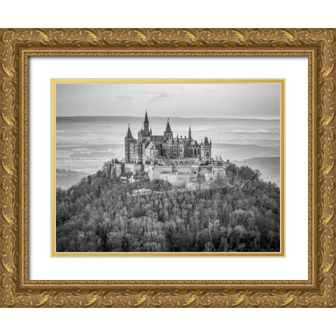 Hohenzollern Castle-Germany Gold Ornate Wood Framed Art Print with Double Matting by Frank, Assaf