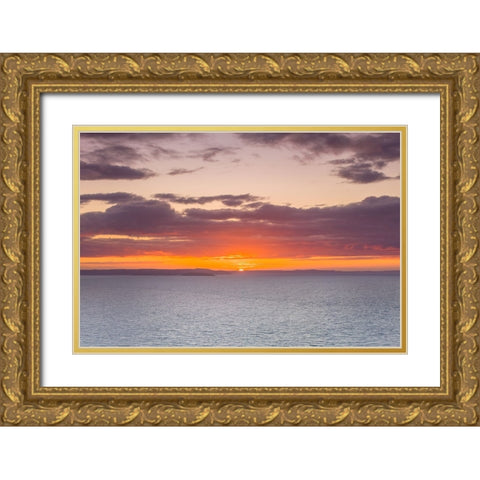 Beautiful sunset, Great Orme, North Wales Gold Ornate Wood Framed Art Print with Double Matting by Frank, Assaf
