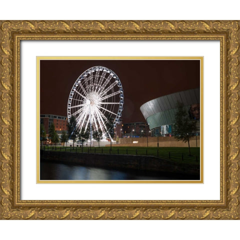 AF20120930 Liverpool 240 Gold Ornate Wood Framed Art Print with Double Matting by Frank, Assaf