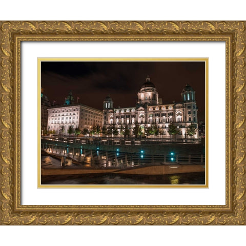 AF20120930 Liverpool 250 Gold Ornate Wood Framed Art Print with Double Matting by Frank, Assaf