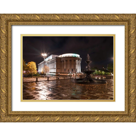 AF20120930 Liverpool 266 Gold Ornate Wood Framed Art Print with Double Matting by Frank, Assaf