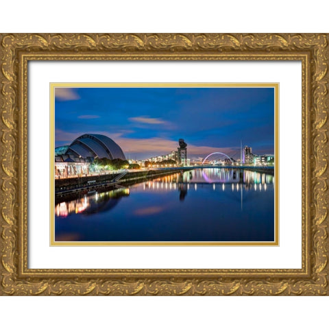 AF20121004 Glasgow 228X4 Gold Ornate Wood Framed Art Print with Double Matting by Frank, Assaf