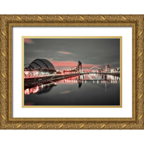 AF20121004 Glasgow 228X4C01 Gold Ornate Wood Framed Art Print with Double Matting by Frank, Assaf
