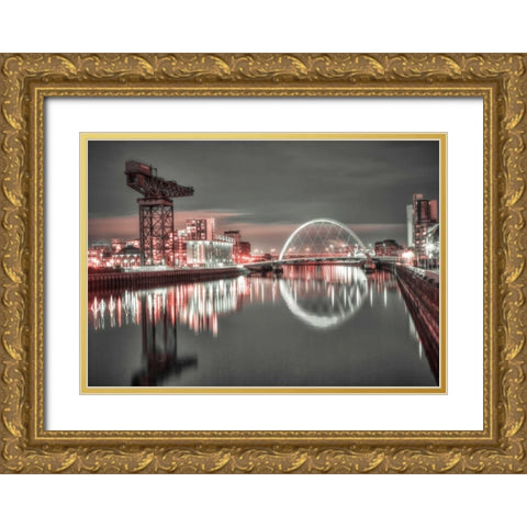 AF20121004 Glasgow 230XC02 Gold Ornate Wood Framed Art Print with Double Matting by Frank, Assaf