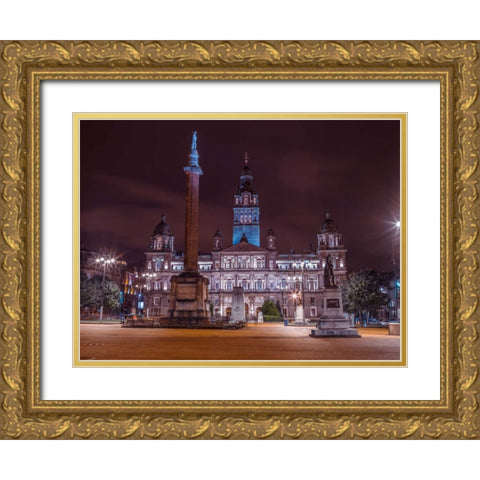AF20121004 Glasgow 260C06 Gold Ornate Wood Framed Art Print with Double Matting by Frank, Assaf