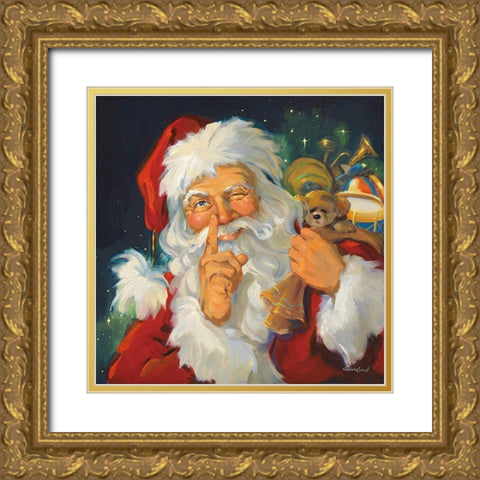 Up The Chimney Gold Ornate Wood Framed Art Print with Double Matting by Comish, Susan