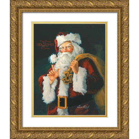 This House Believes Gold Ornate Wood Framed Art Print with Double Matting by Comish, Susan