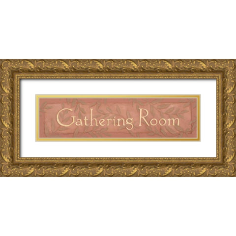 Gathering Room Gold Ornate Wood Framed Art Print with Double Matting by Marrott, Stephanie