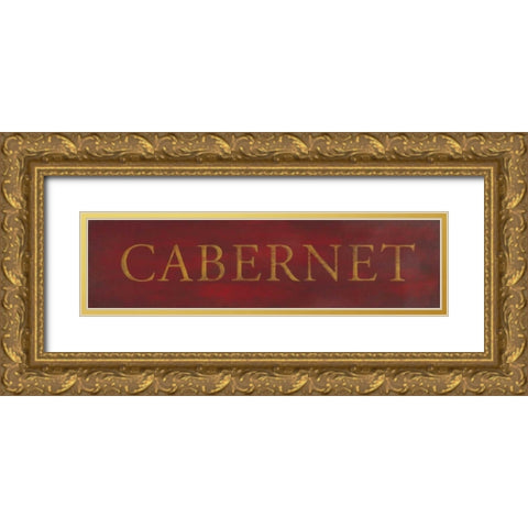 Cabernet Gold Ornate Wood Framed Art Print with Double Matting by Marrott, Stephanie