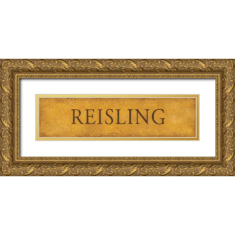 Reisling Gold Ornate Wood Framed Art Print with Double Matting by Marrott, Stephanie