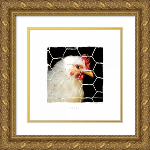 Betty Gold Ornate Wood Framed Art Print with Double Matting by Marrott, Stephanie