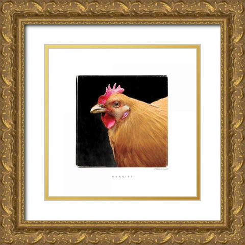 Harriet Gold Ornate Wood Framed Art Print with Double Matting by Marrott, Stephanie
