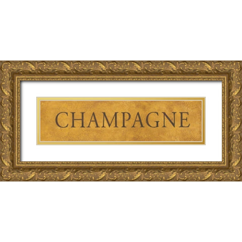 Champagne Gold Ornate Wood Framed Art Print with Double Matting by Marrott, Stephanie