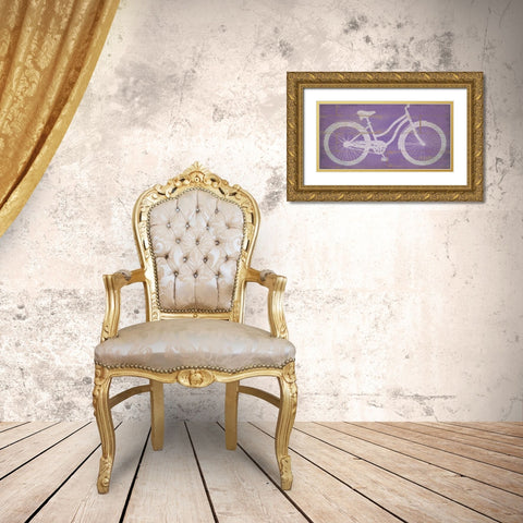 Beach Cruisin Gold Ornate Wood Framed Art Print with Double Matting by Marrott, Stephanie