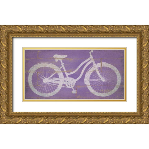 Beach Cruisin Gold Ornate Wood Framed Art Print with Double Matting by Marrott, Stephanie