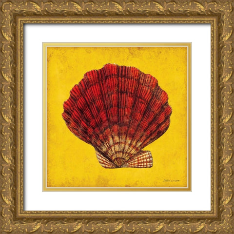 Fan Shell Gold Ornate Wood Framed Art Print with Double Matting by Marrott, Stephanie