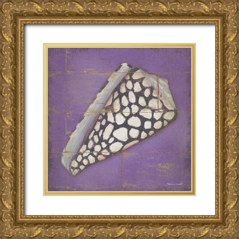 Speckled Shell Gold Ornate Wood Framed Art Print with Double Matting by Marrott, Stephanie