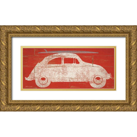 Car Gold Ornate Wood Framed Art Print with Double Matting by Marrott, Stephanie