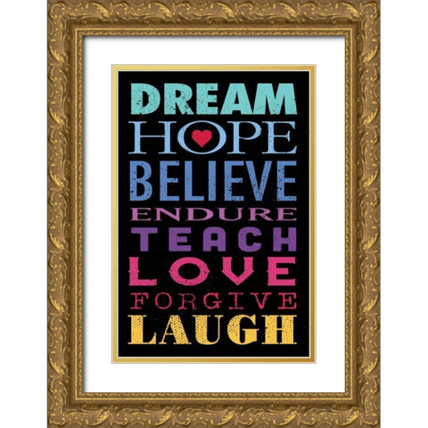 Dream Gold Ornate Wood Framed Art Print with Double Matting by Marrott, Stephanie