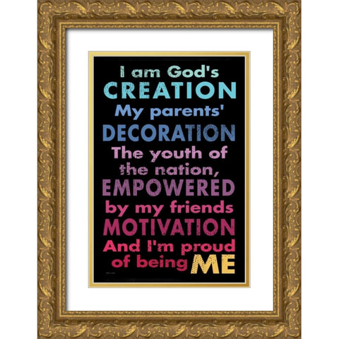 Being Me Gold Ornate Wood Framed Art Print with Double Matting by Marrott, Stephanie
